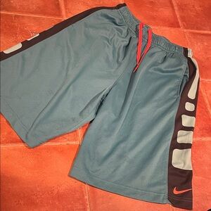 Nike Men's Blue and Black Athletic Shorts